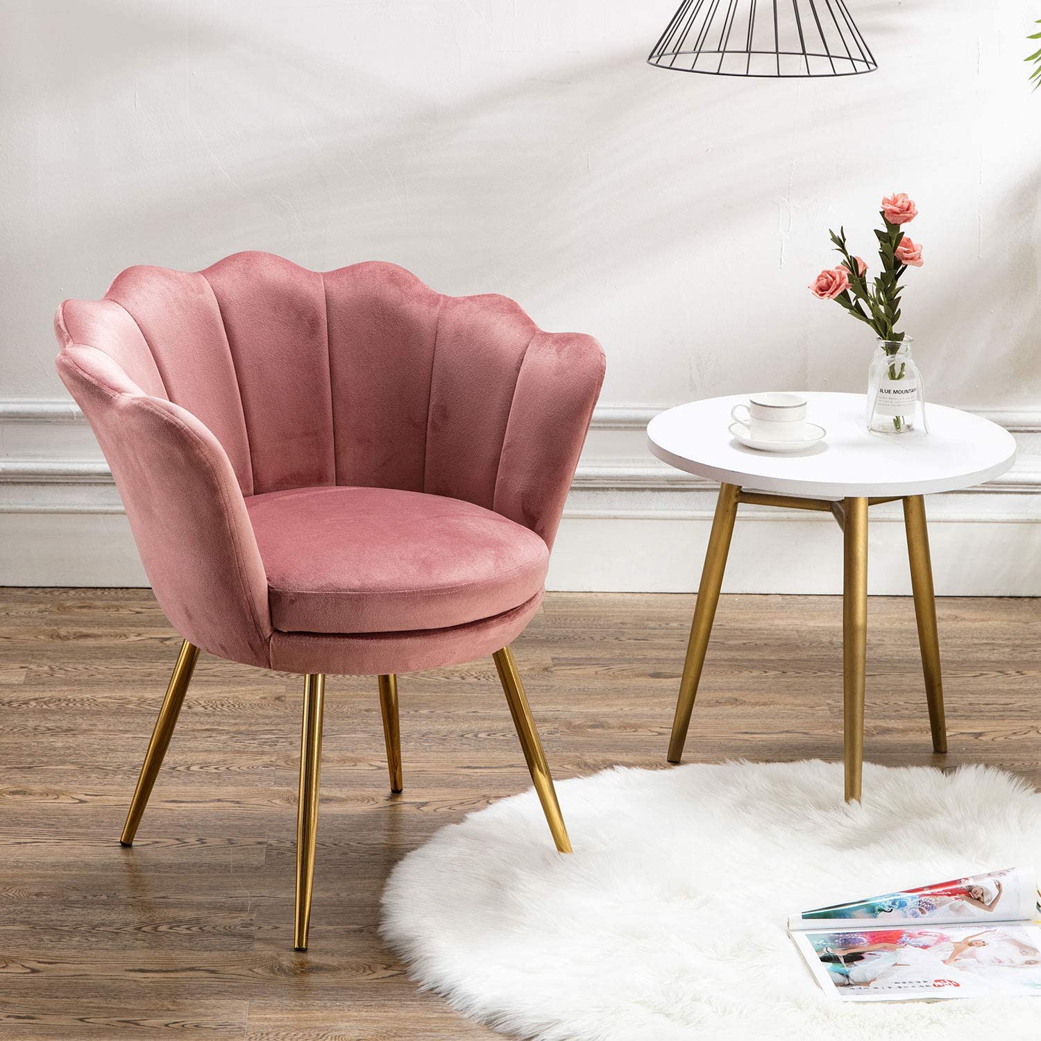 Chairus Mid Century Modern Velvet Accent Chair - Kitchen50