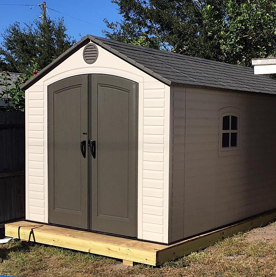 Lifetime 60075 8 X 15 Ft. Outdoor Storage Shed, Desert Sand - Kitchen50