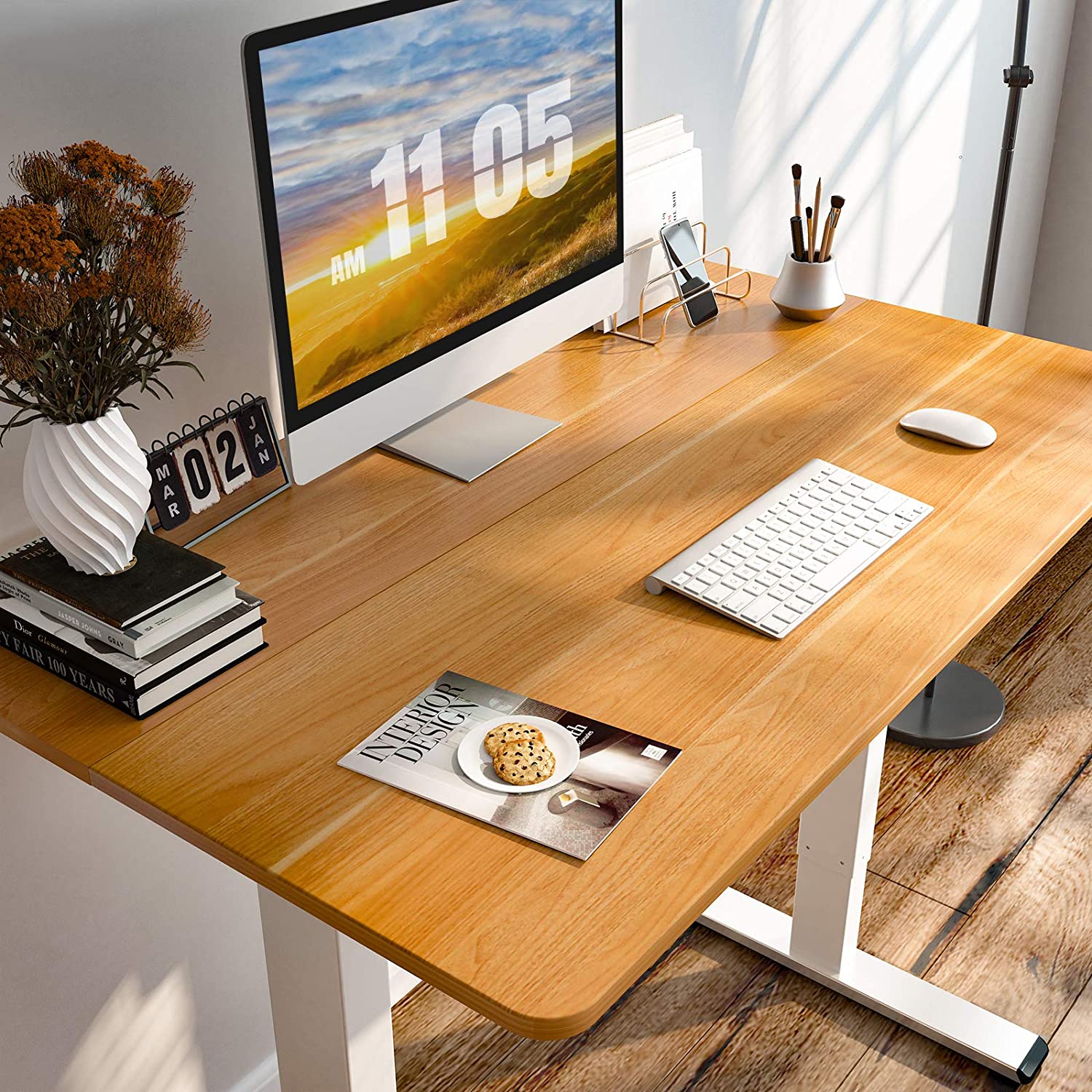 flexispot maple desk