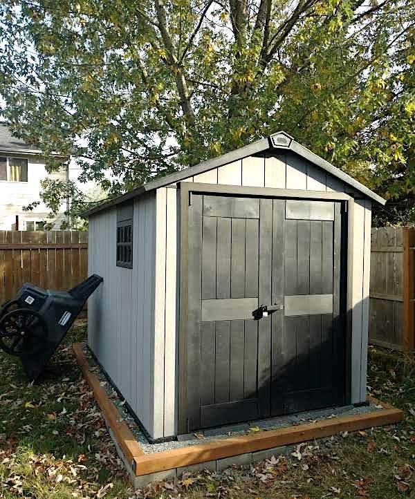 Keter Oakland 7.5x9 Foot Large Resin Outdoor Shed - Kitchen50